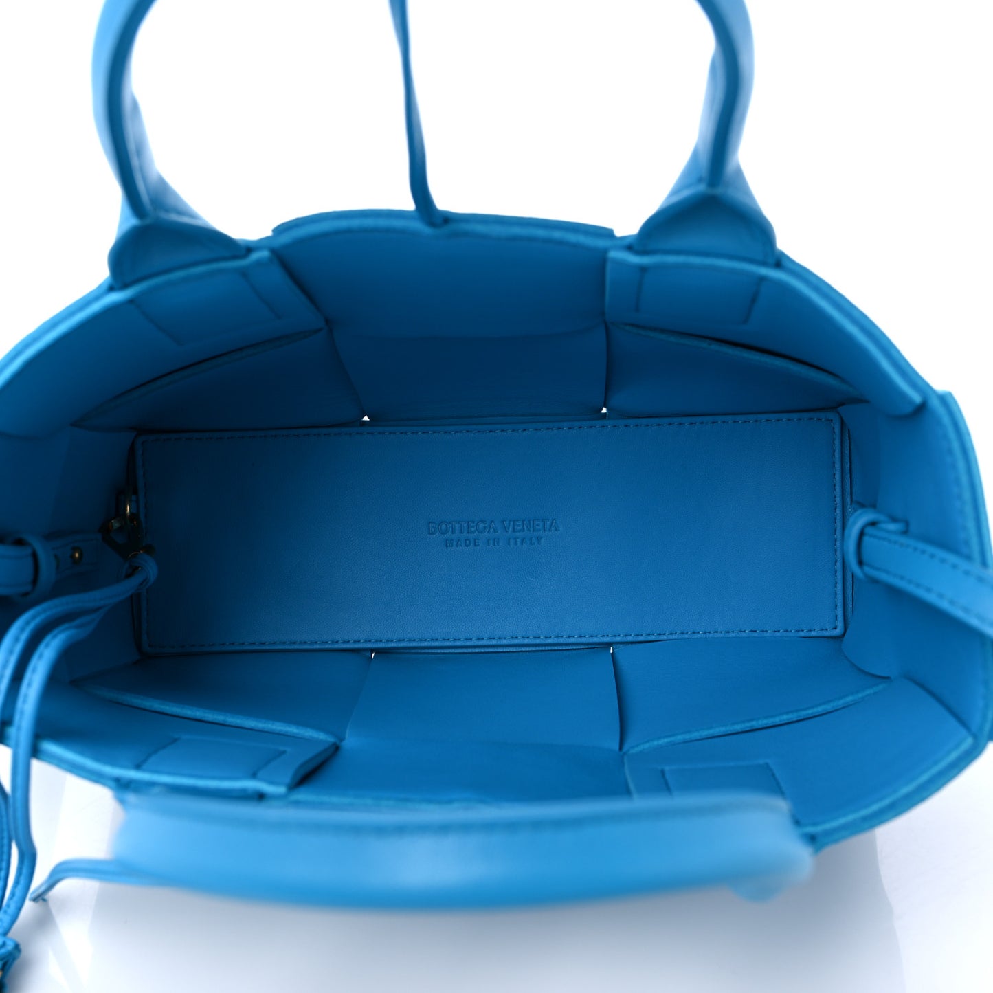 Grained Calfskin Maxi Intrecciato Mini Arco Tote Pool