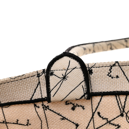 Christian Dior Canvas Embroidered Large Zodiac Book Tote Latte Multicolor 15 of 15