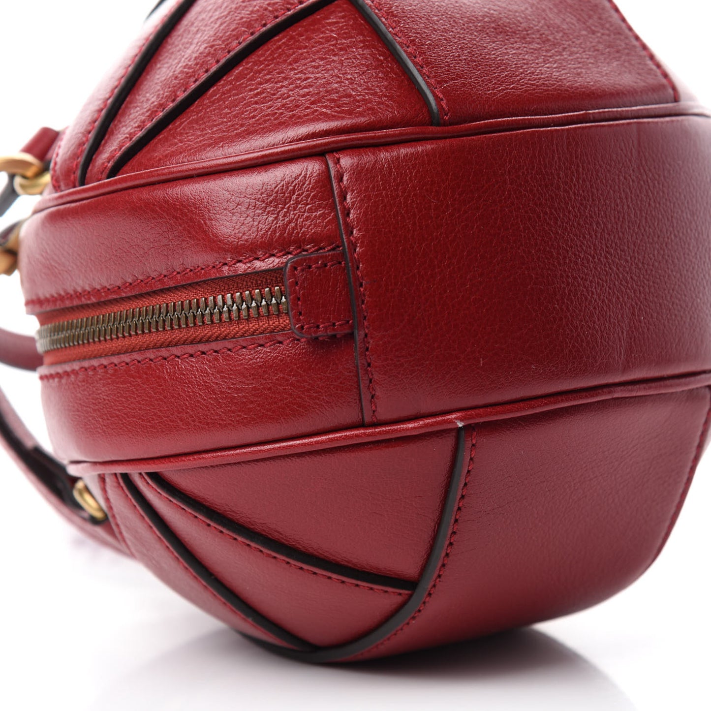 Piuma Lux Energy Mini Tifosa Basketball Shaped Shoulder Bag Romantic Cerise
