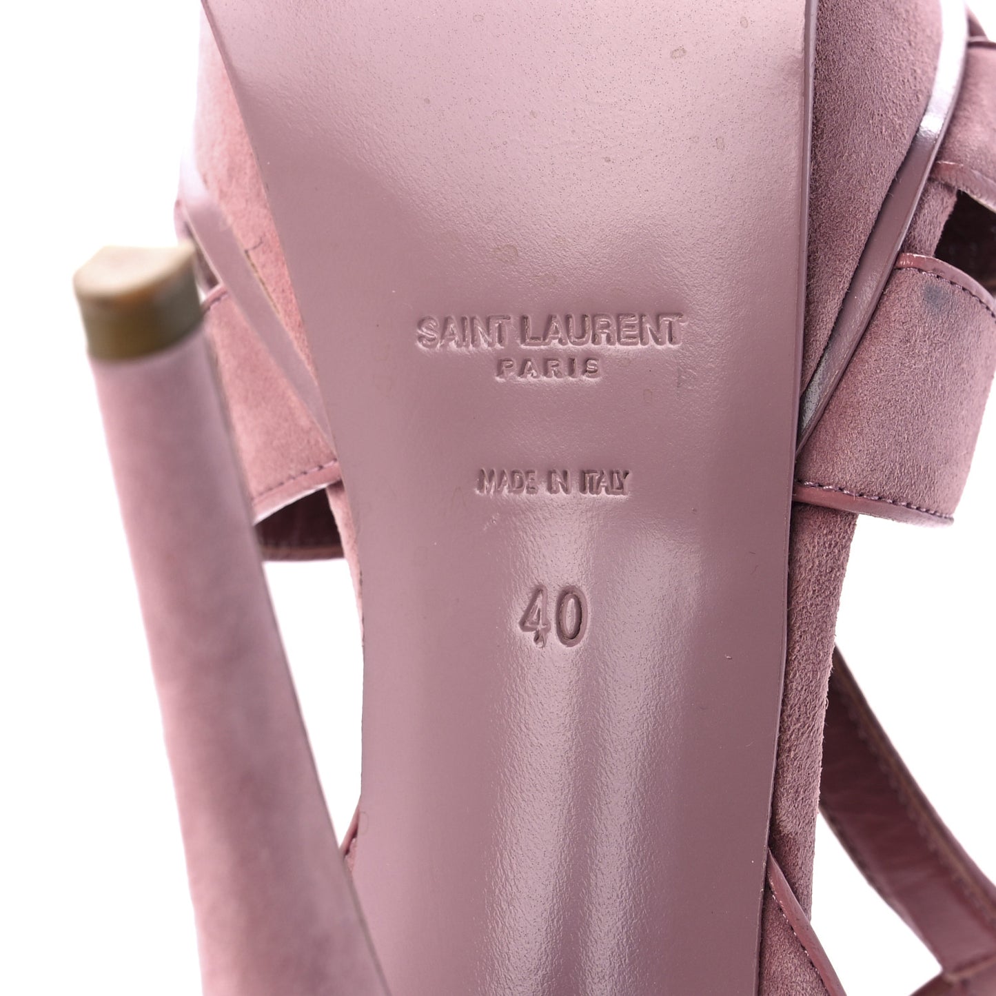 Suede Tribute 105 Platform Sandals 40 Rose Dark