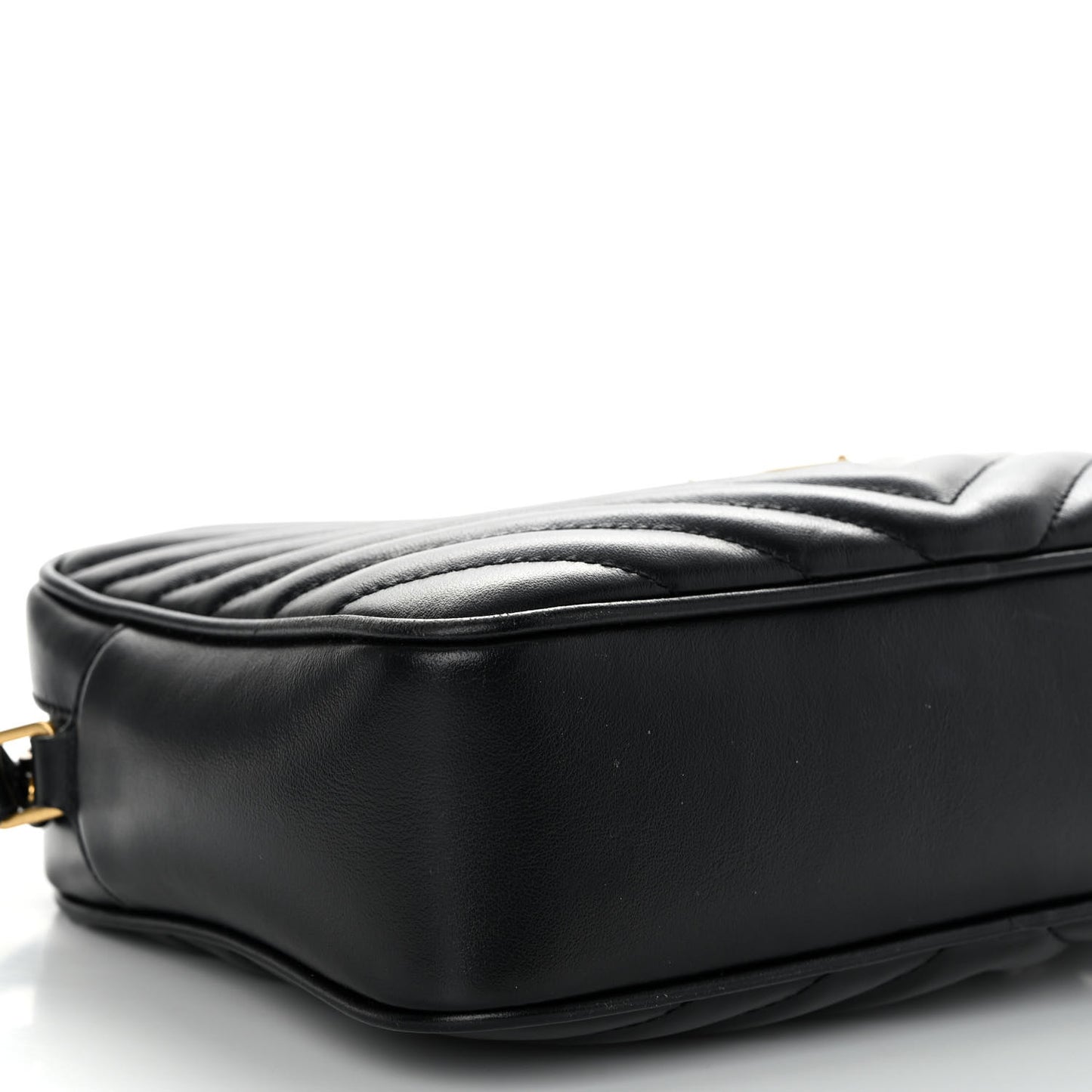 Calfskin Matelasse Monogram Lou Camera Bag Black
