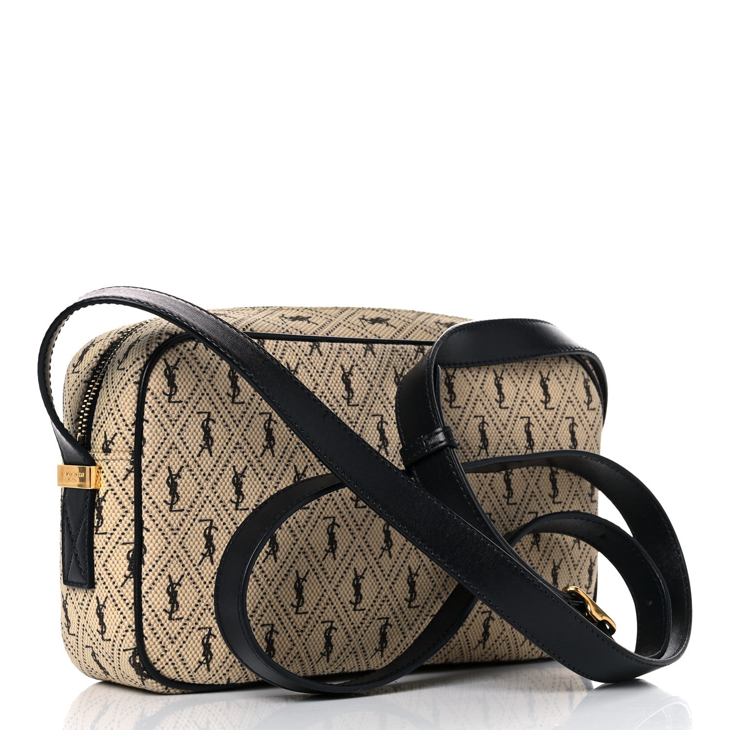 Saint Laurent Canvas Monogram All Over Camera Bag Beige 3 of 15