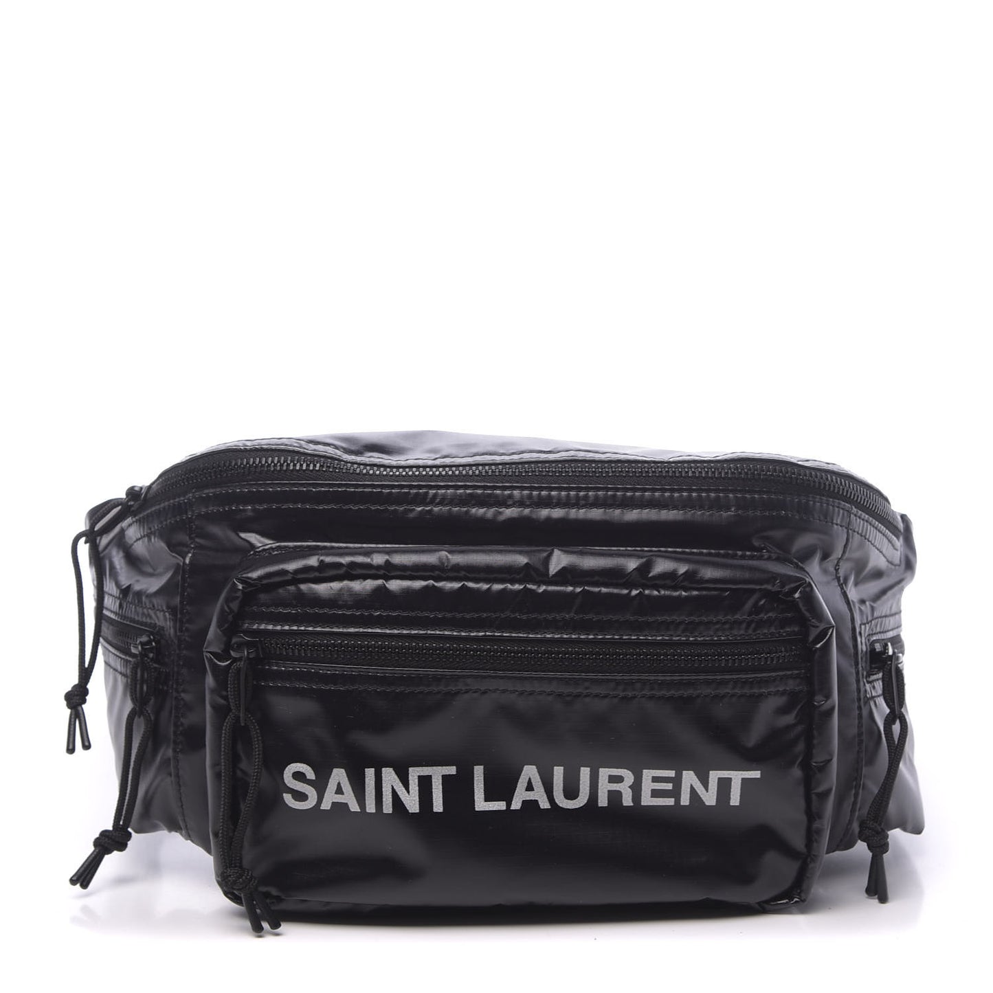 Nylon Logo Ripstop Body Belt Bag Black