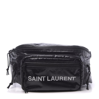 Saint Laurent Nylon Logo Ripstop Body Belt Bag Black 1 of 9
