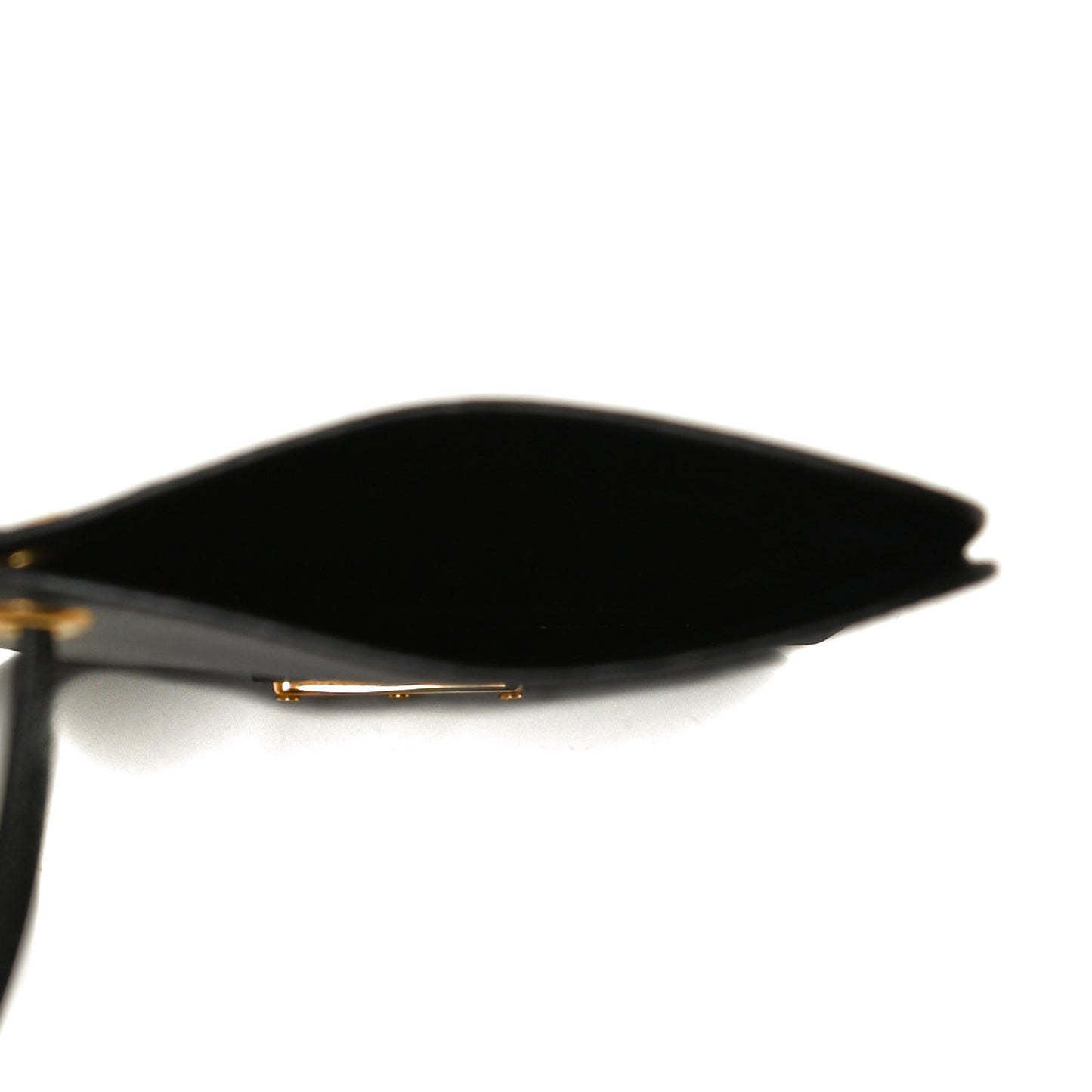 Saffiano Triangle Phone Case Pouch Black