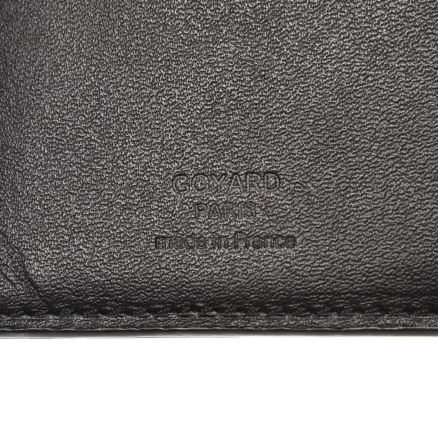 Goyardine Pocket Organizer Wallet Black