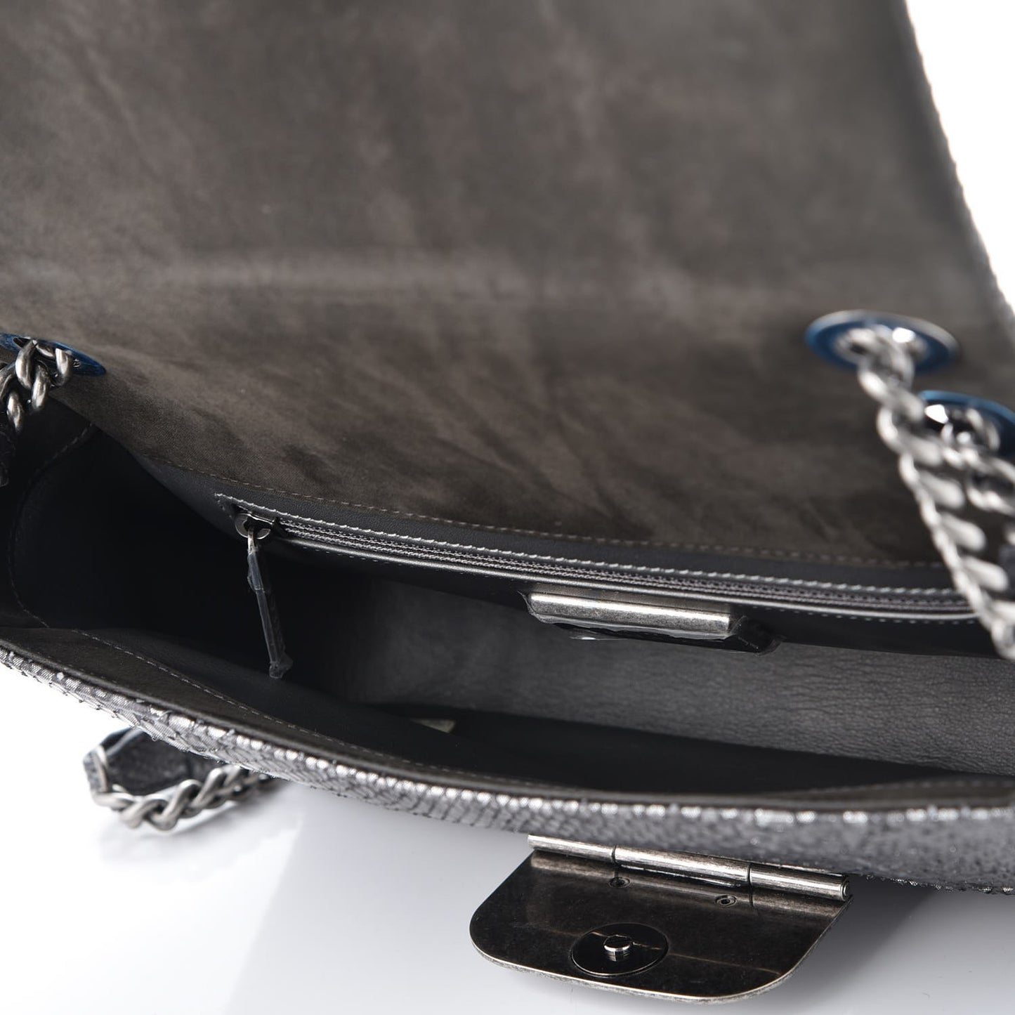 Python CC Square Flap Silver