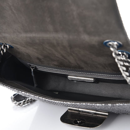 Chanel Python CC Square Flap Silver 5 of 7