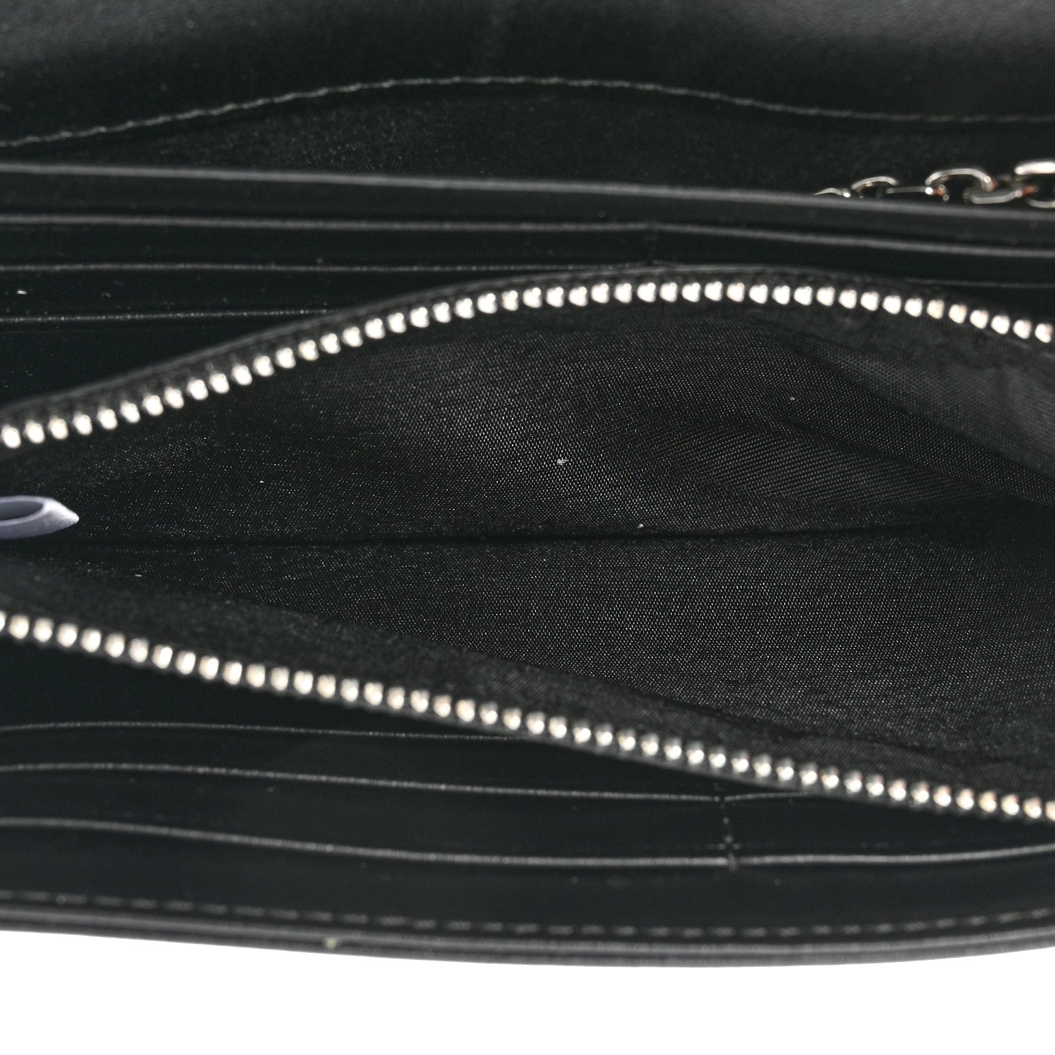MCM Visetos Calfskin Large Patricia Wallet On Chain Black 6 of 13