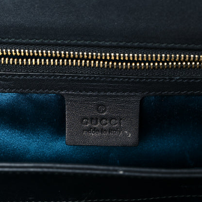 Gucci Suede Patent Web Medium Ophidia Chain Shoulder Bag New Shamarock Black 6 of 13
