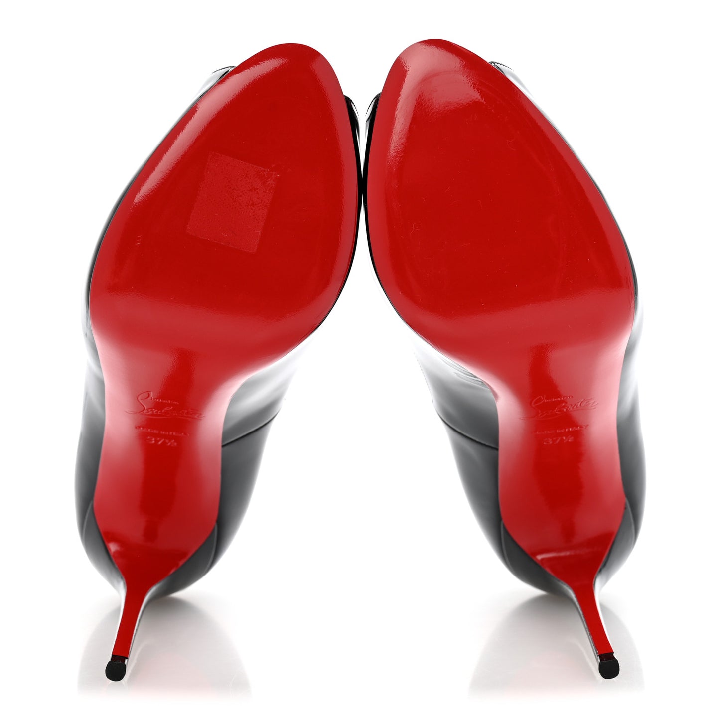 Patent New Very Prive 120 Pumps 37.5 Black Red