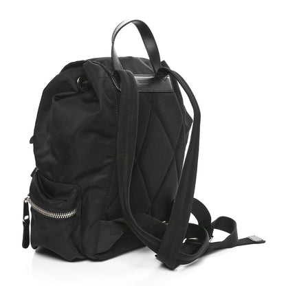 Burberry Nylon Logo Print Medium Rucksack Backpack Black 3 of 9