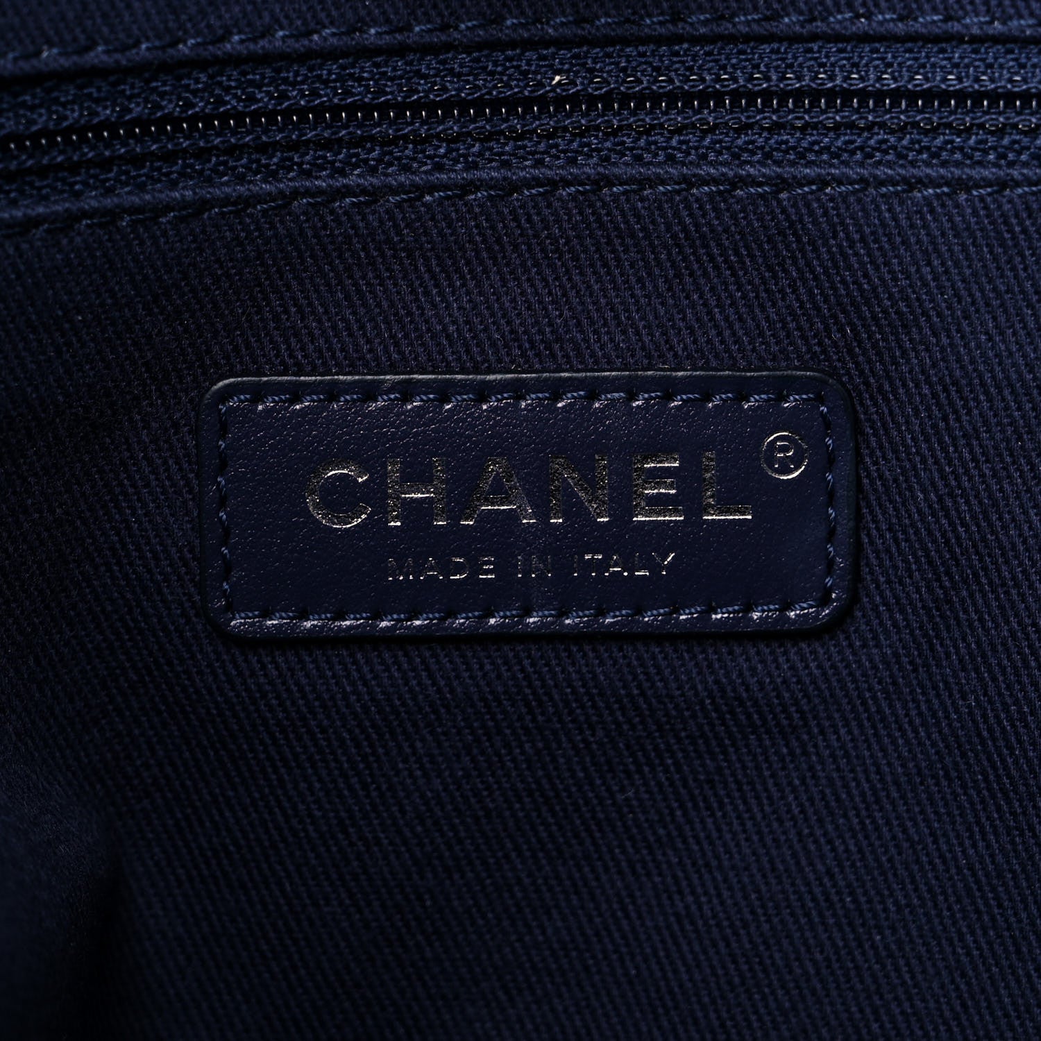 Chanel Mixed Fibers Small Deauville Tote Navy 5 of 11