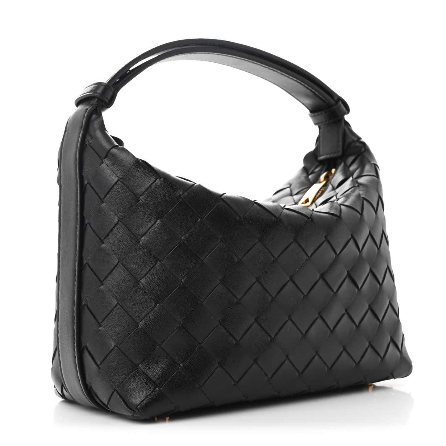 Calfskin Nappa Intrecciato Mini Wallace Black