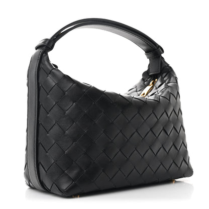 Bottega Veneta Calfskin Nappa Intrecciato Mini Wallace Black 3 of 11