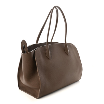The Row Matte Grained Calfskin Marlo 14 Dark Olive 3 of 9