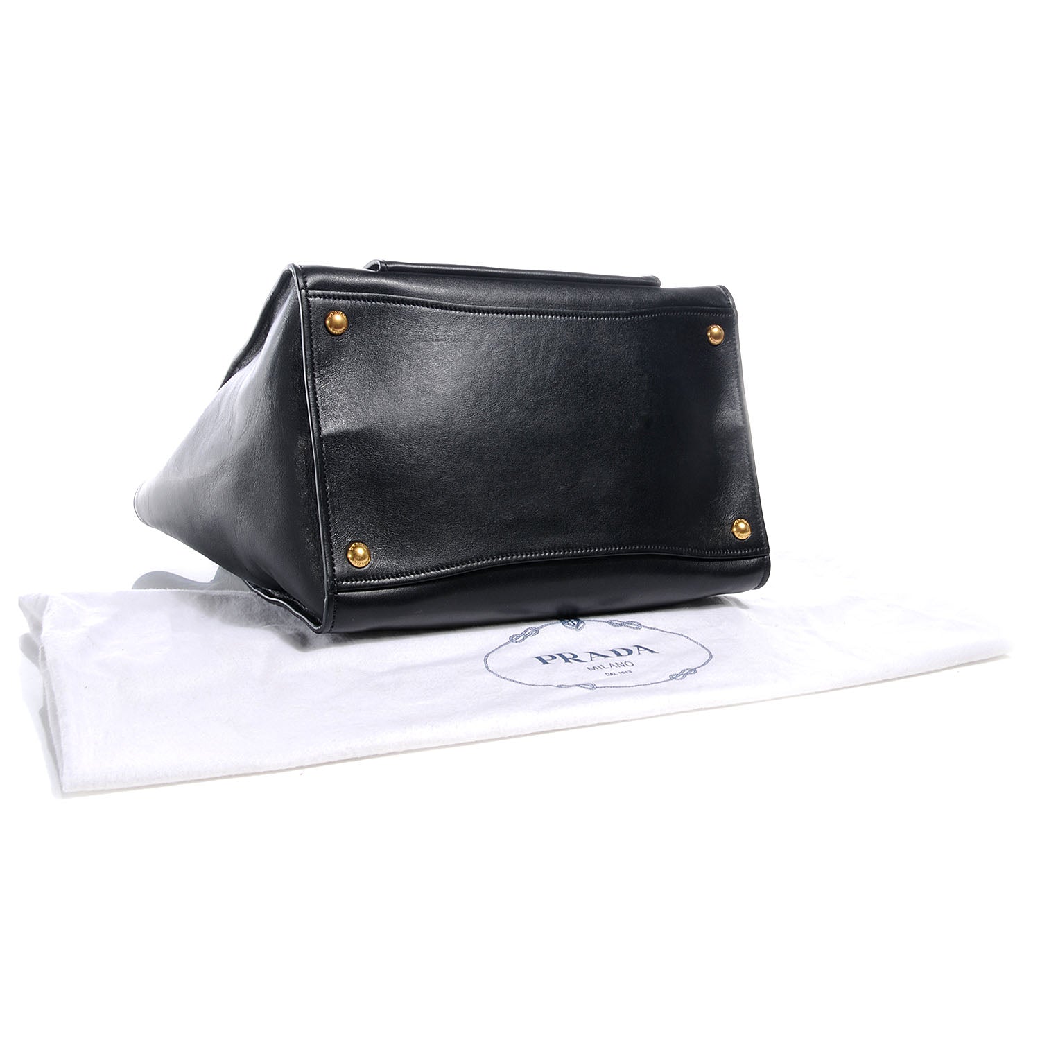 Prada Soft Calf Shopping Tote Nero Black 4 of 9