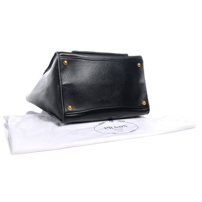 Prada Soft Calf Shopping Tote Nero Black 4 of 9