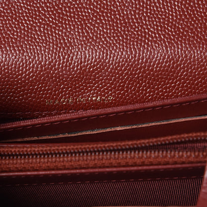 Chanel Iridescent Caviar Quilted Medium Flap Wallet Burgundy 7 of 10