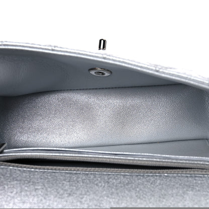 Chanel Metallic Lambskin Quilted Mini Rectangular Flap Silver 5 of 9