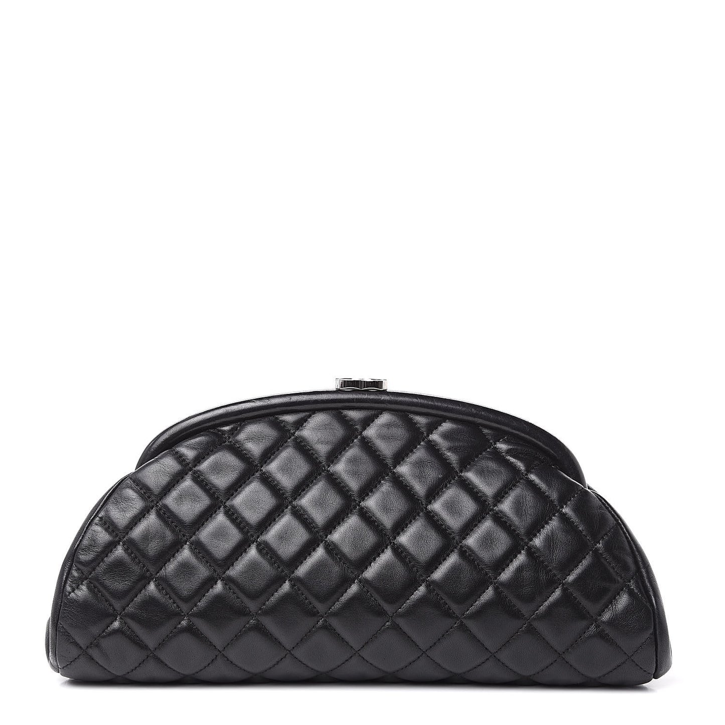 Lambskin Quilted Timeless Clutch Black