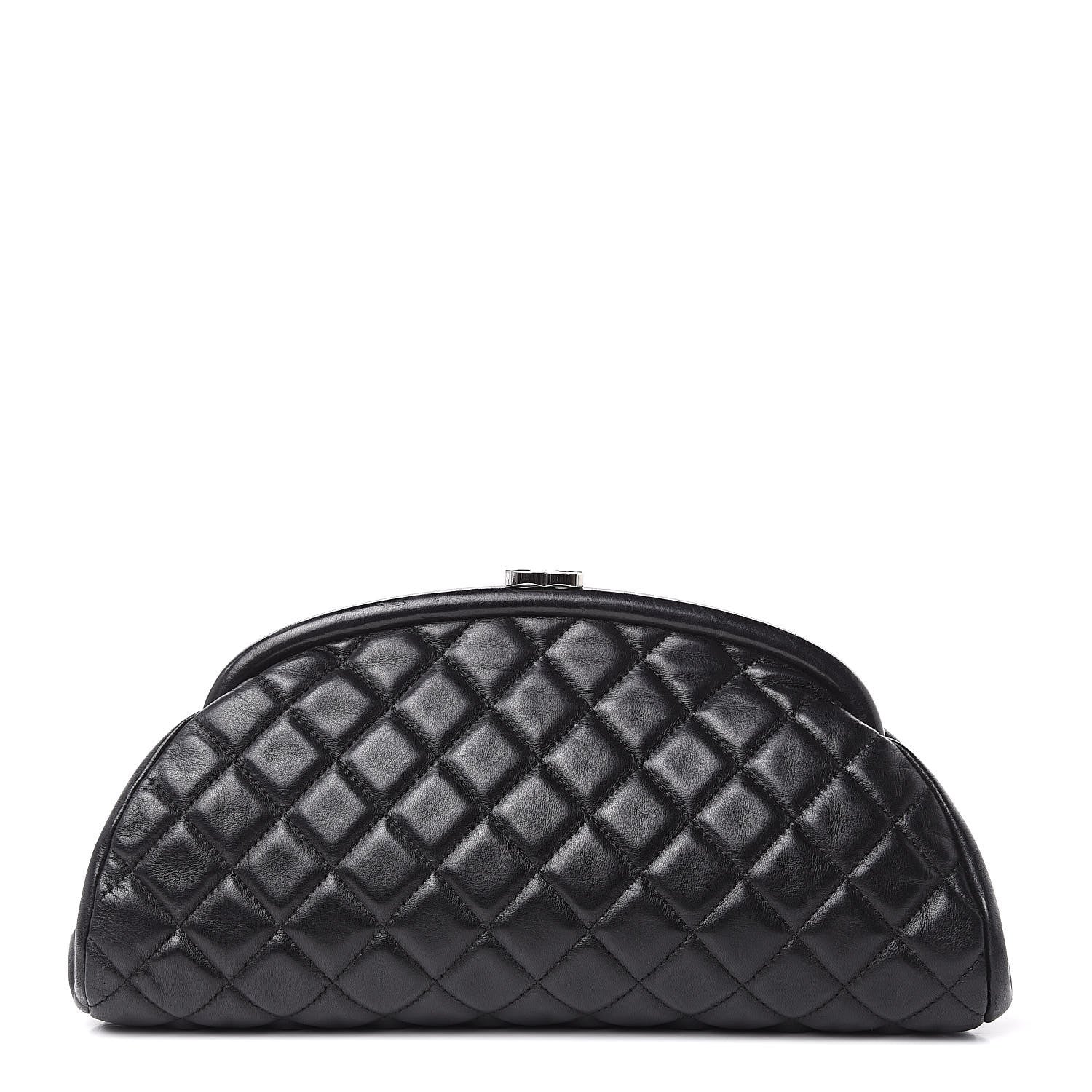 Chanel Lambskin Quilted Timeless Clutch Black 1 of 11