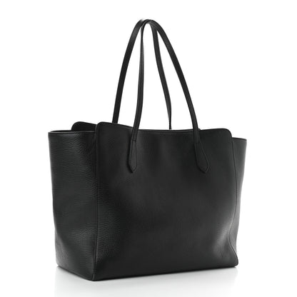 Gucci Pebbled Calfskin Medium Swing Tote Black 3 of 11