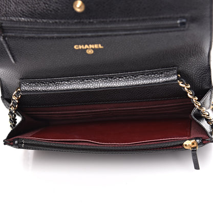 Chanel Caviar Quilted Wallet On Chain WOC Black 7 of 11