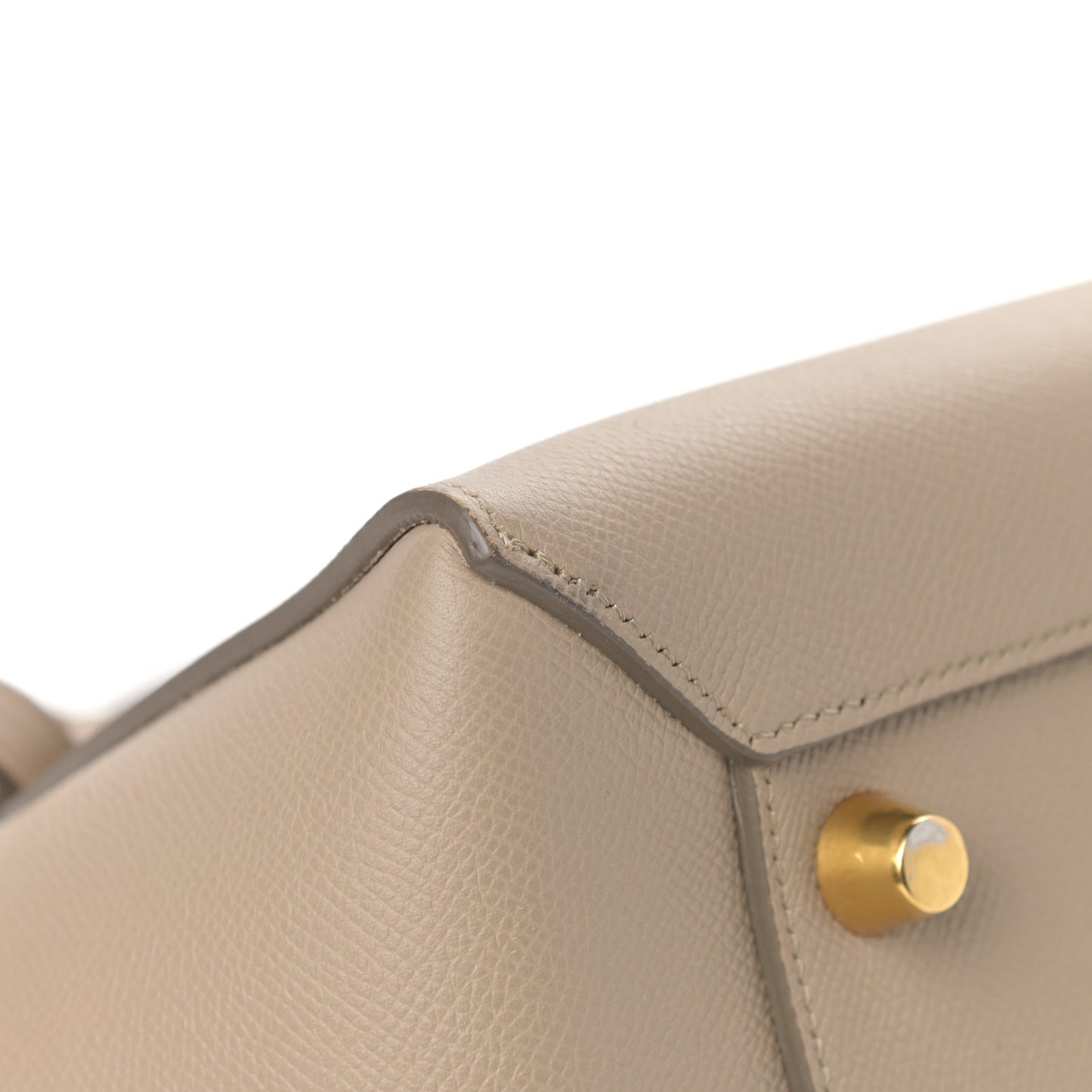 Grained Calfskin Mini Belt Bag Light Taupe