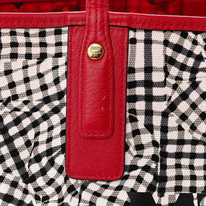 MCM Visetos Medium Liz Reversible Shopper Tote Ruby Red 17 of 17