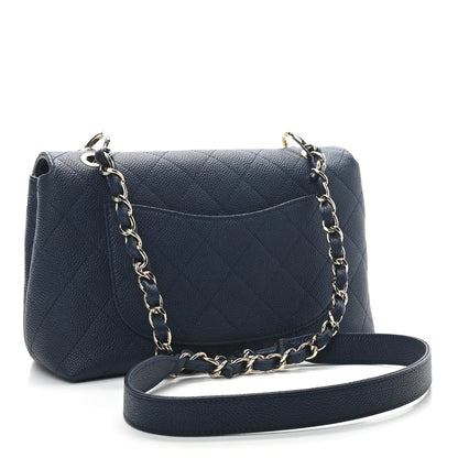 Chanel Caviar Quilted City Walk Flap Navy Blue 3 of 9