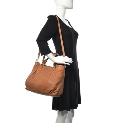 Miu Miu Nappa Monk Tote Naturale 2 of 9