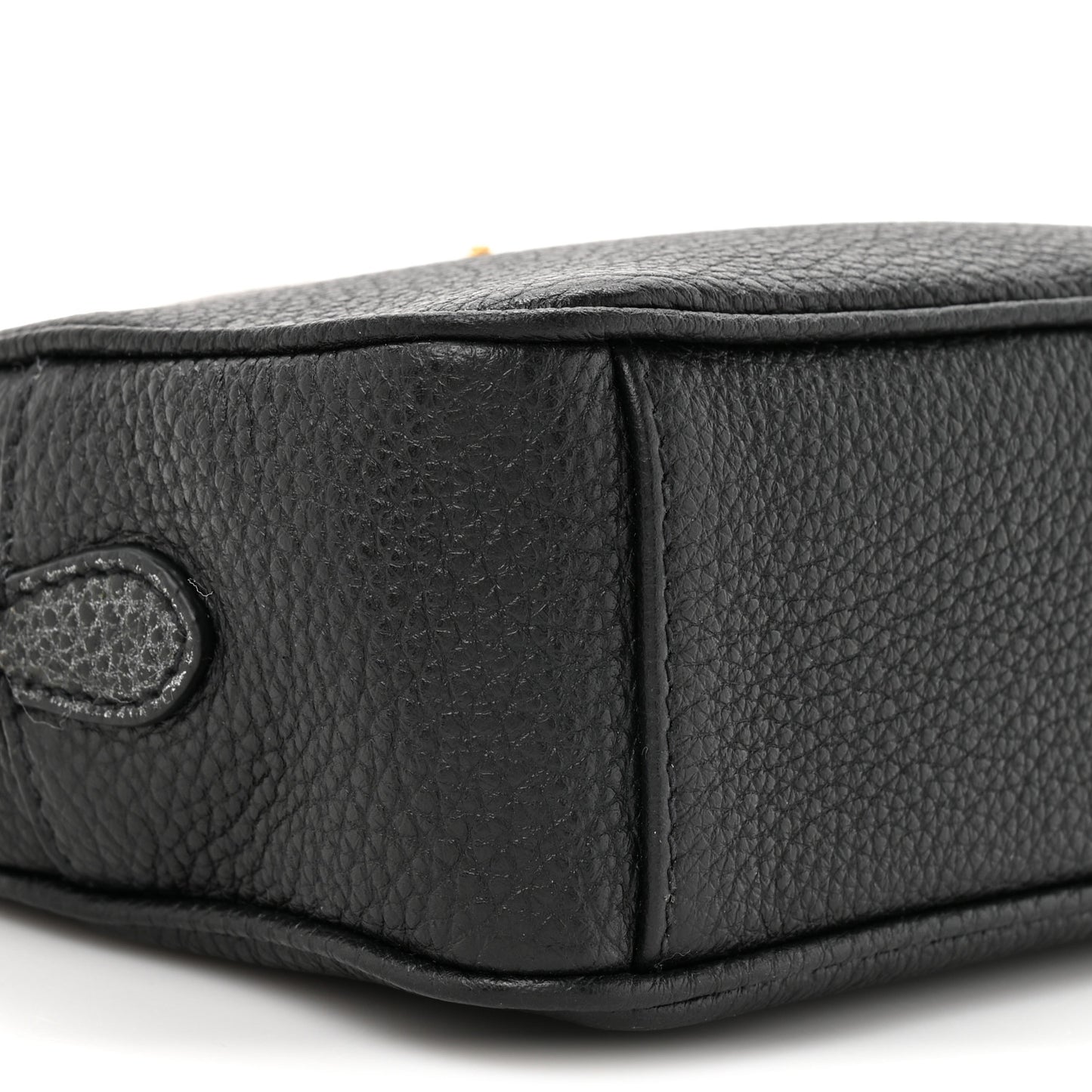 Vitello Daino Mini Crossbody Bag Black