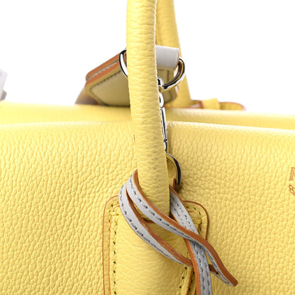 MCM Grained Calfskin Medium Milla Tote Custard Yellow 12 of 12