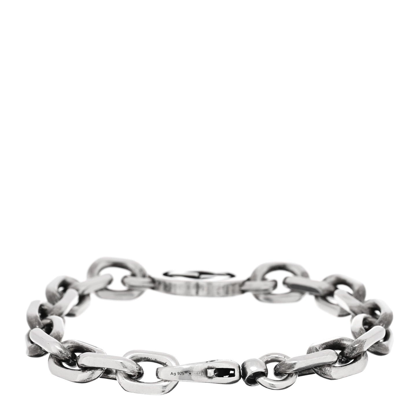 Sterling Silver Interlocking G Link Bracelet