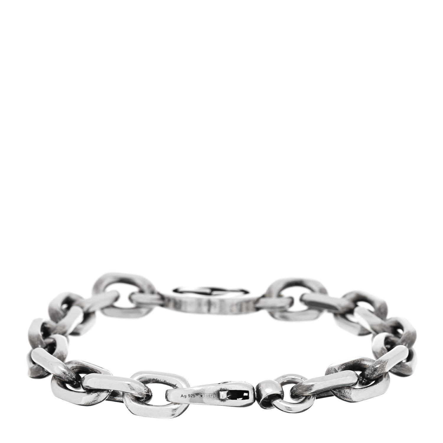 Gucci Sterling Silver Interlocking G Link Bracelet 2 of 4