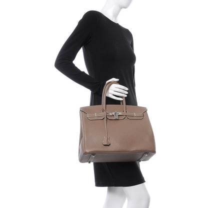 Hermes Togo Birkin 35 Etoupe 2 of 32