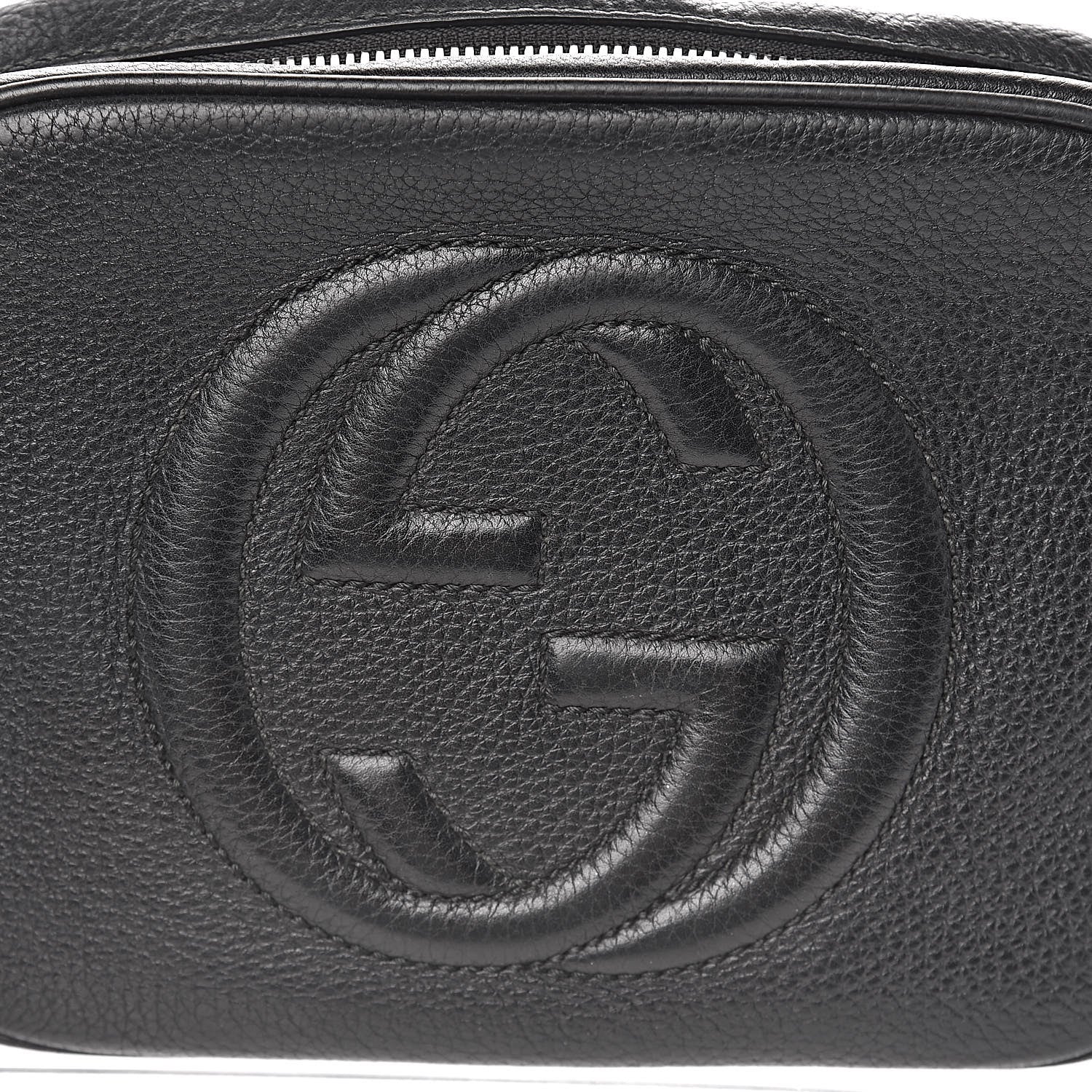 Gucci Pebbled Calfskin Small Soho Disco Bag Black 13 of 13