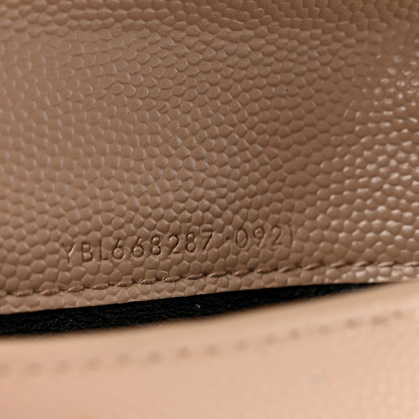 Grain De Poudre Matelasse Chevron Monogram Zipped Card Case Nude Powder