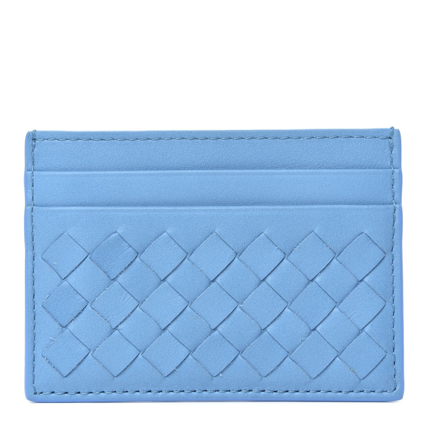Nappa Intrecciato Card Holder Swimming Pool