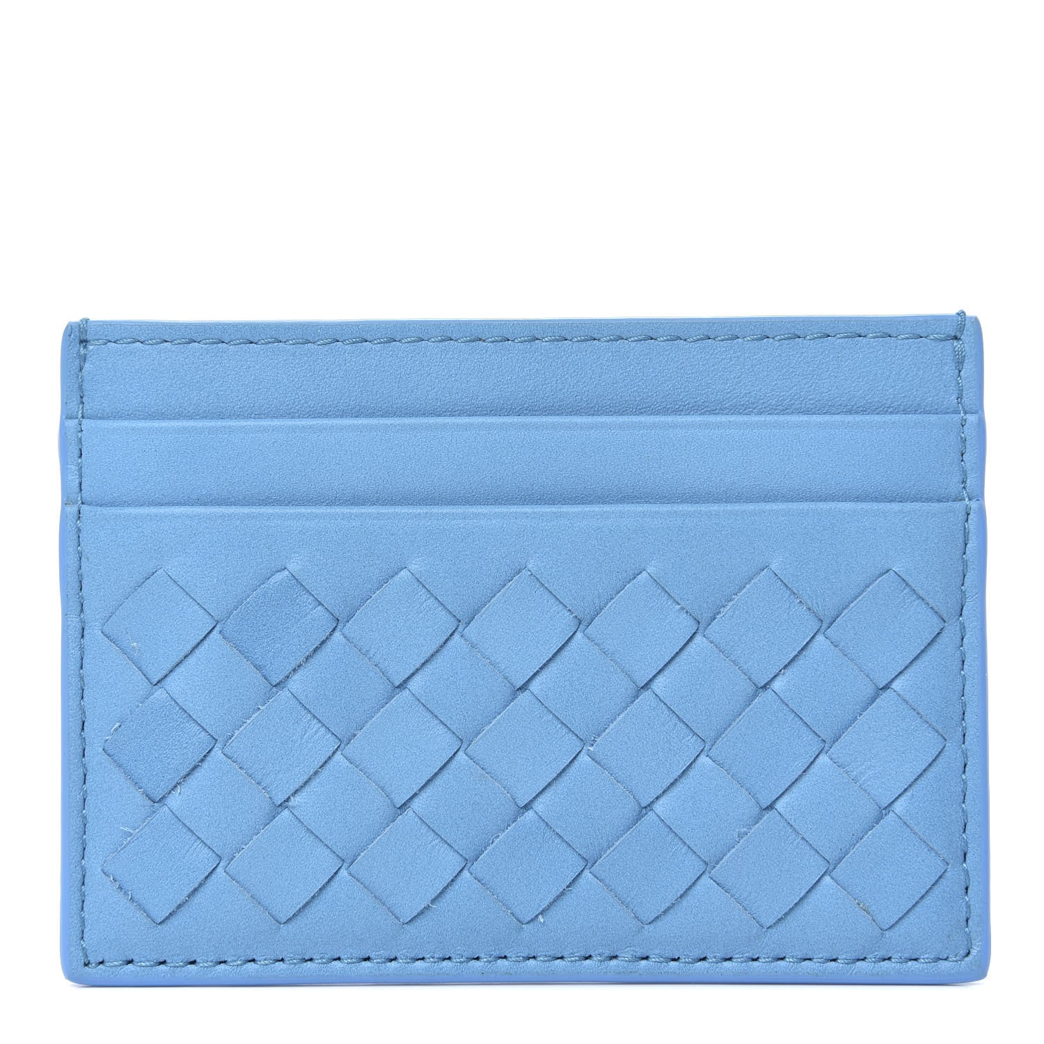 Bottega Veneta Nappa Intrecciato Card Holder Swimming Pool 1 of 8