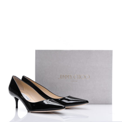 Jimmy Choo Patent Aza Pumps 39.5 Black 10 of 10