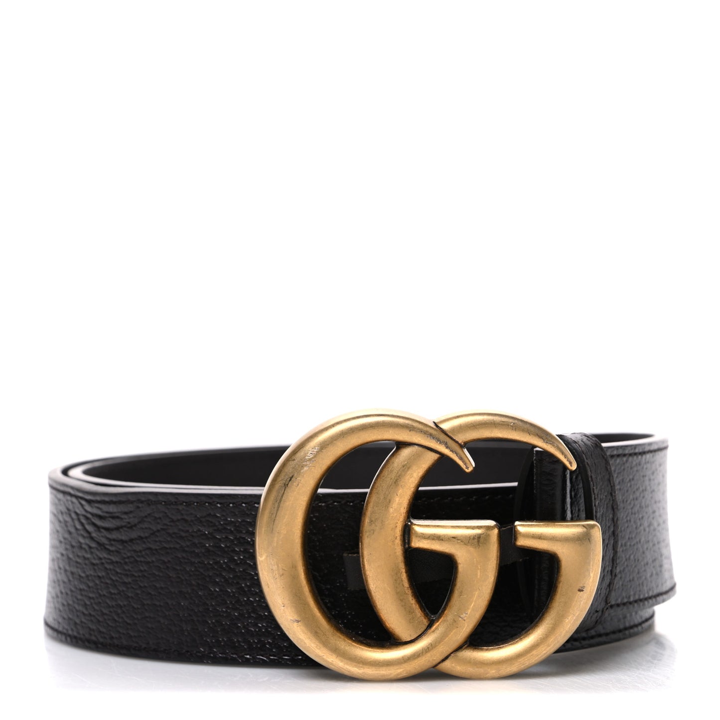 Textured Calfskin Double G 40mm Belt 80 32 Dark Cocoa