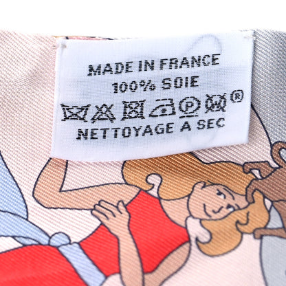 Hermes Silk Carres Volants Twilly Grenadine Gris Perle Rose Pale 4 of 4