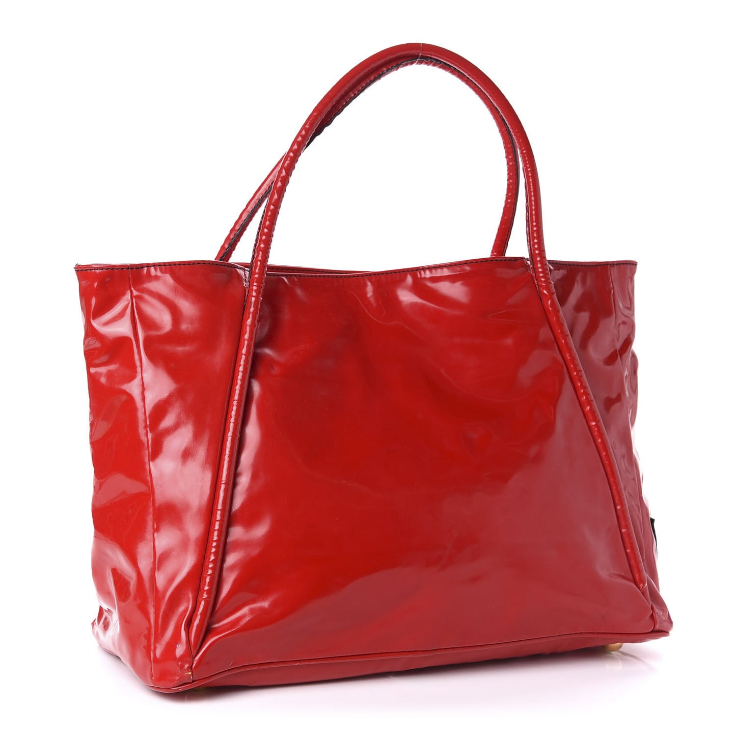 Patent Lacca Bow Tote Red
