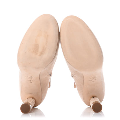 Chanel Suede Short Boots 41 Beige 6 of 10
