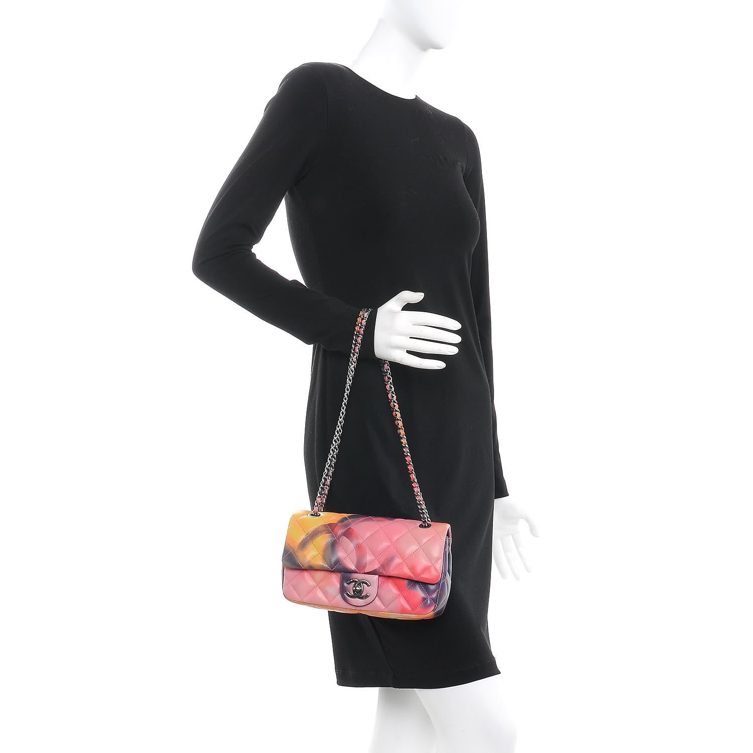 Chanel Printed Lambskin Quilted Small Flower Power Flap 3 of 8