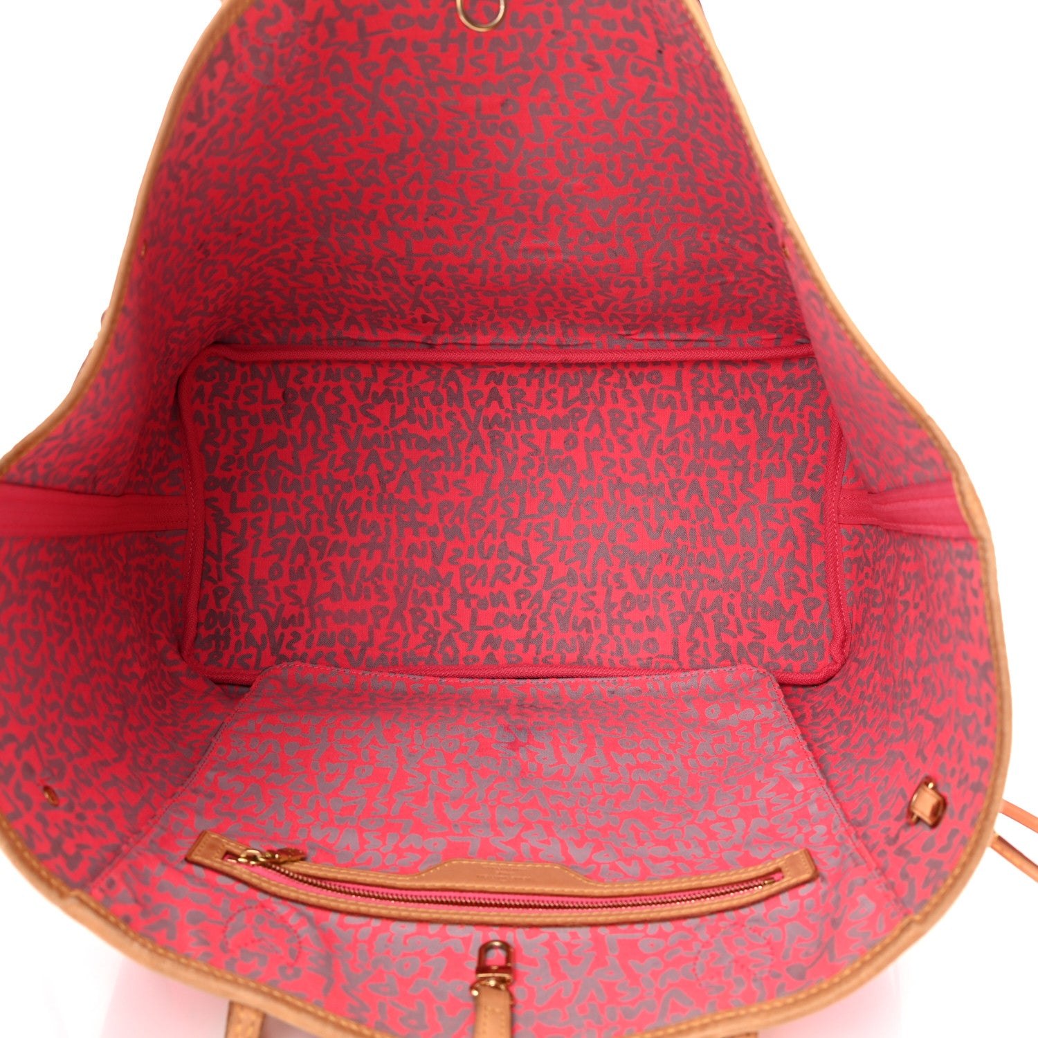 Louis Vuitton Monogram Graffiti Neverfull GM Fuchsia 5 of 22