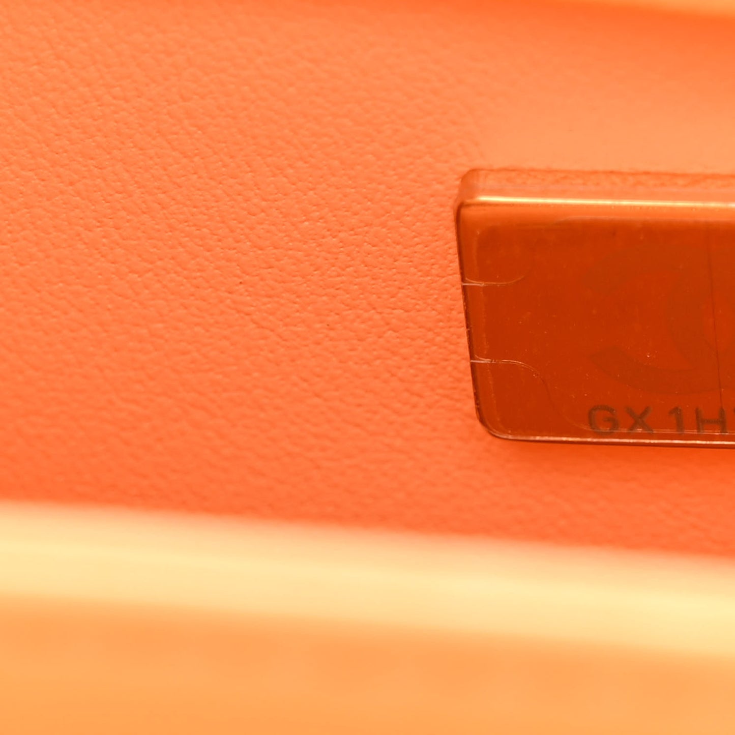 Lambskin Lacquered Quilted Mini Trendy CC Dual Handle Flap Bag Orange