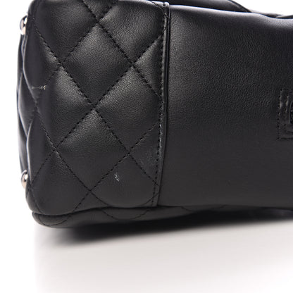 Chanel Calfskin Quilted Large Cambon Bowler Black 9 of 11